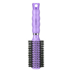 Brosse Conair ronde avec poils de sanglier naturels pour un éclat des cheveux.