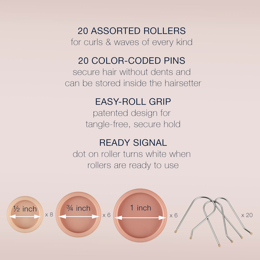 Conair HairSetter pinces inox couleur pour fixation rapide et durable