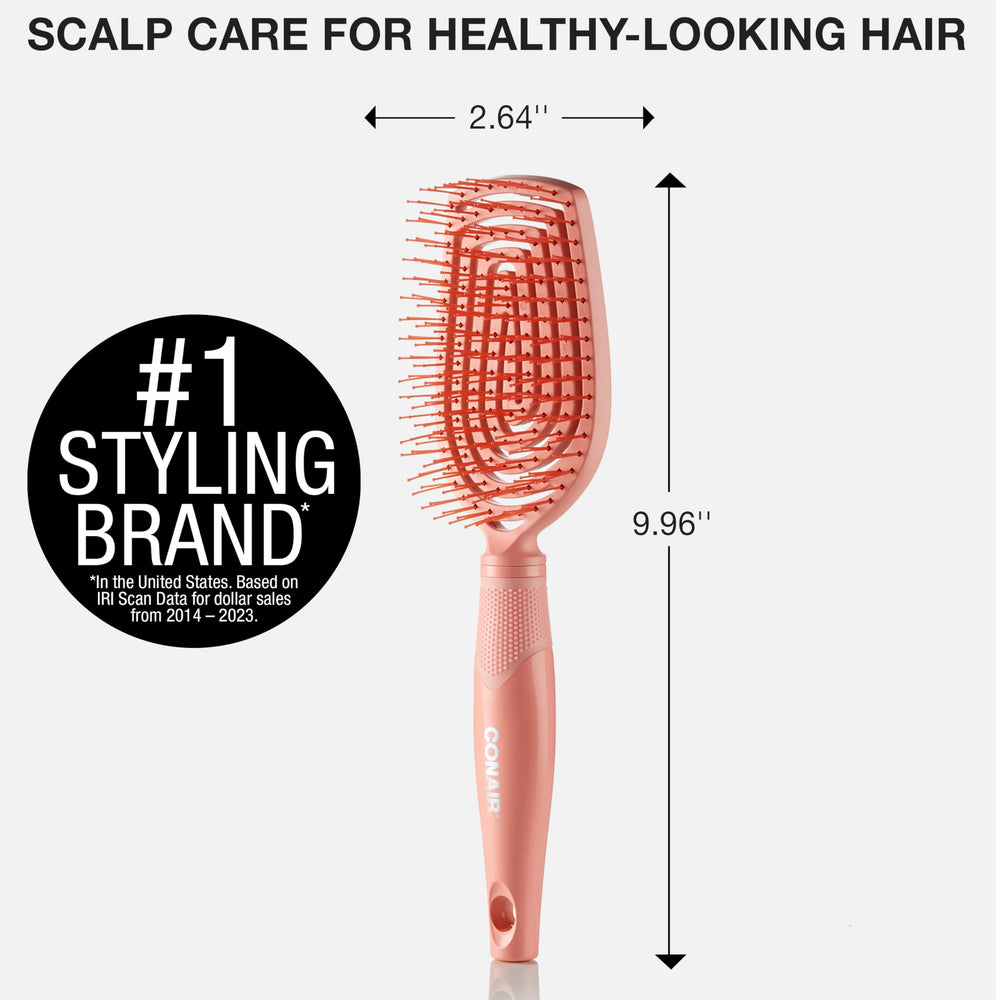 Conair coussinet flexi – contours du cuir chevelu pour un confort accru.