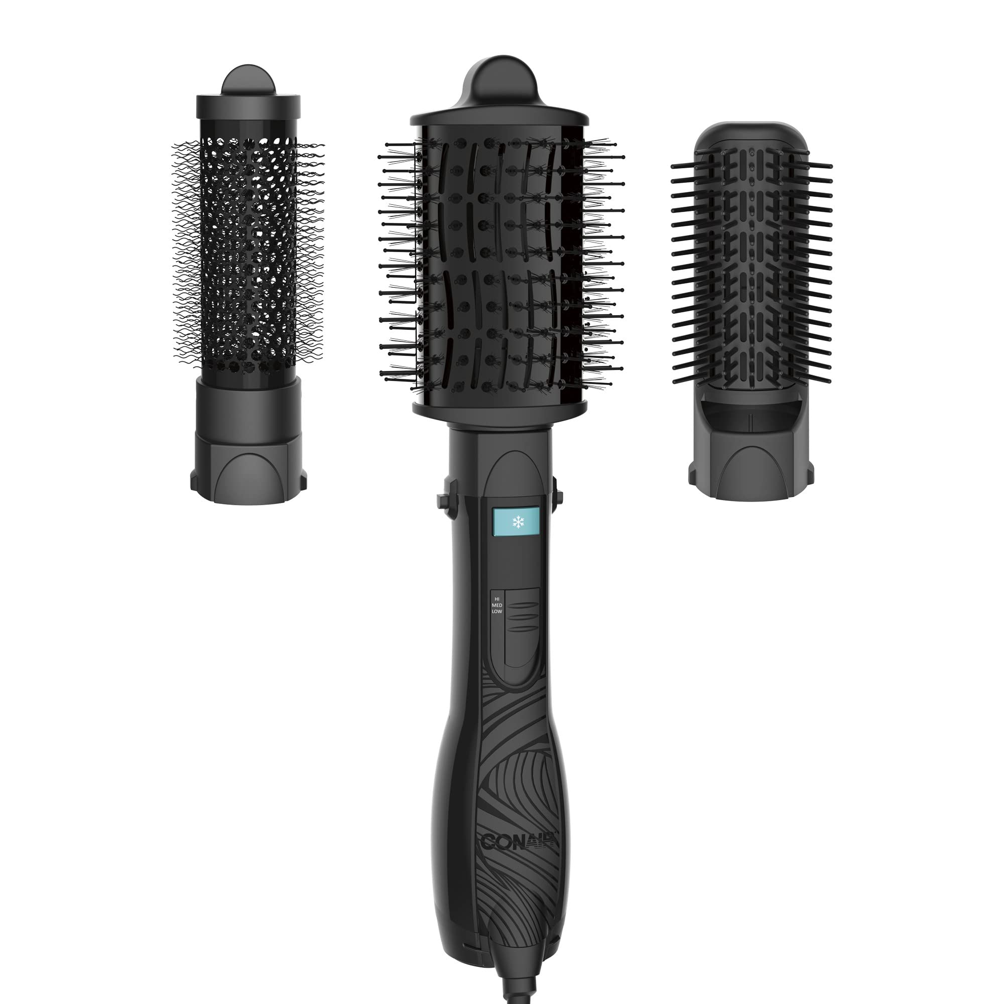 Conair Curl Collective - Brosse ovale: volume lisse pour cheveux bouclés.