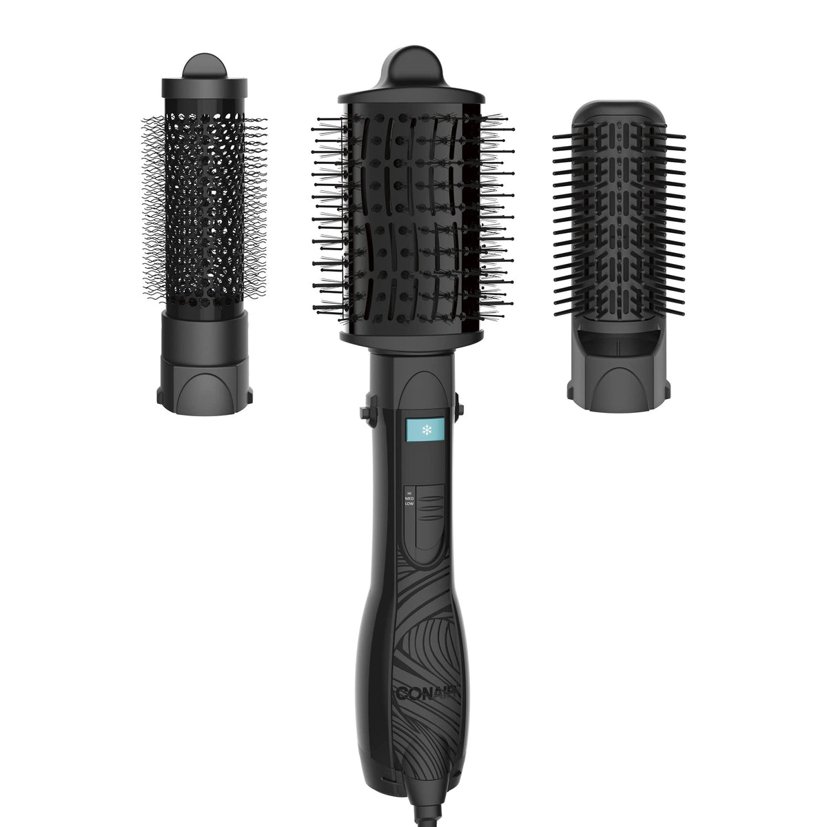 Conair Curl Collective - Brosse ovale: volume lisse pour cheveux bouclés.
