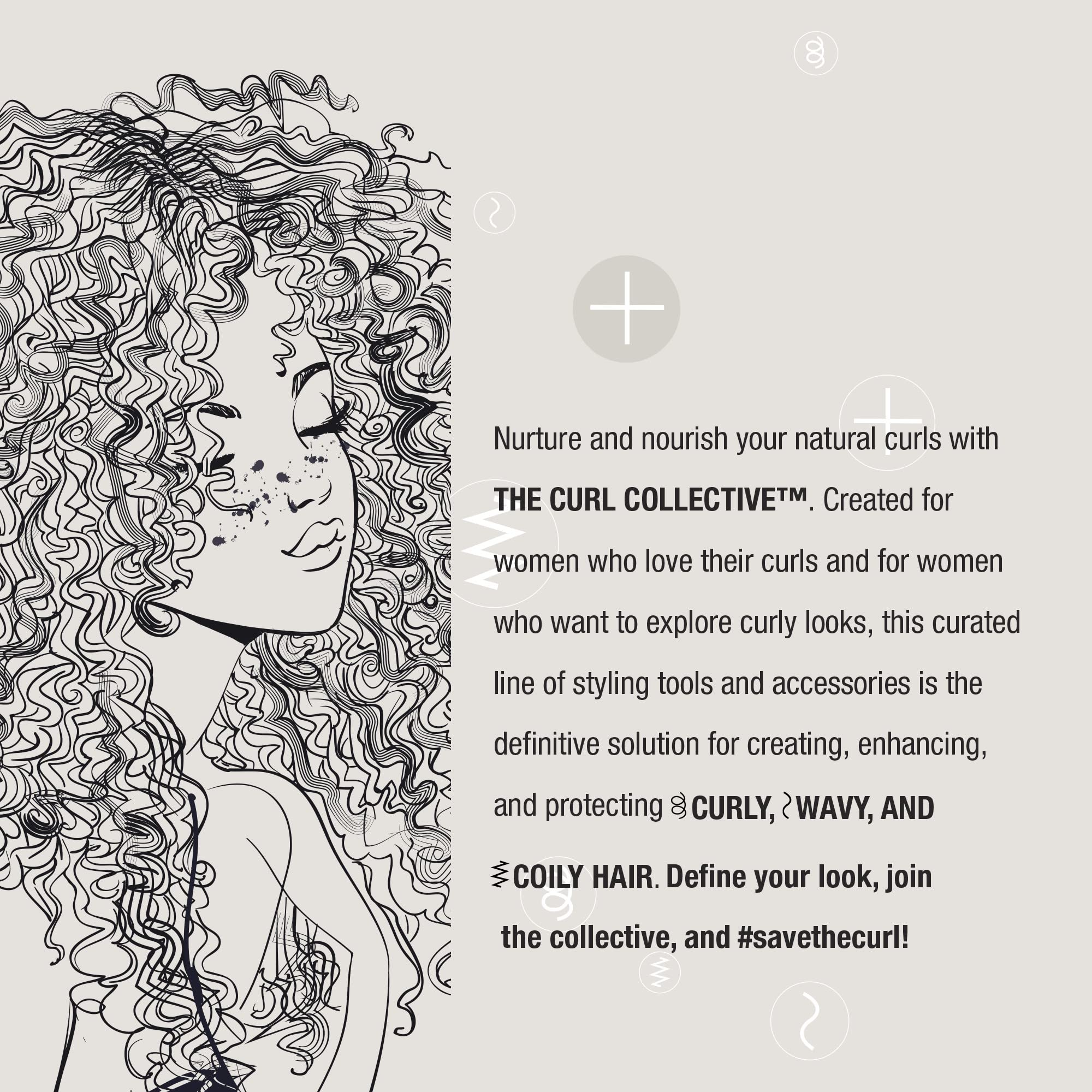 Conair Curl Collective - Technologie céramique et ionique pour réduire les frisottis.