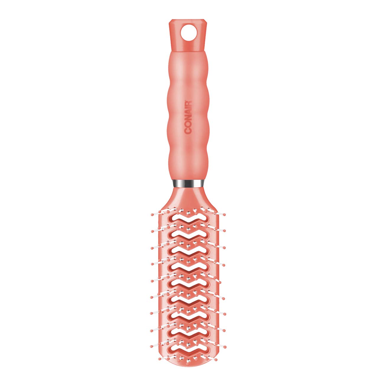 Conair Gel Grips brosse démontrant le flux d'air rapide qui accélère le séchage.
