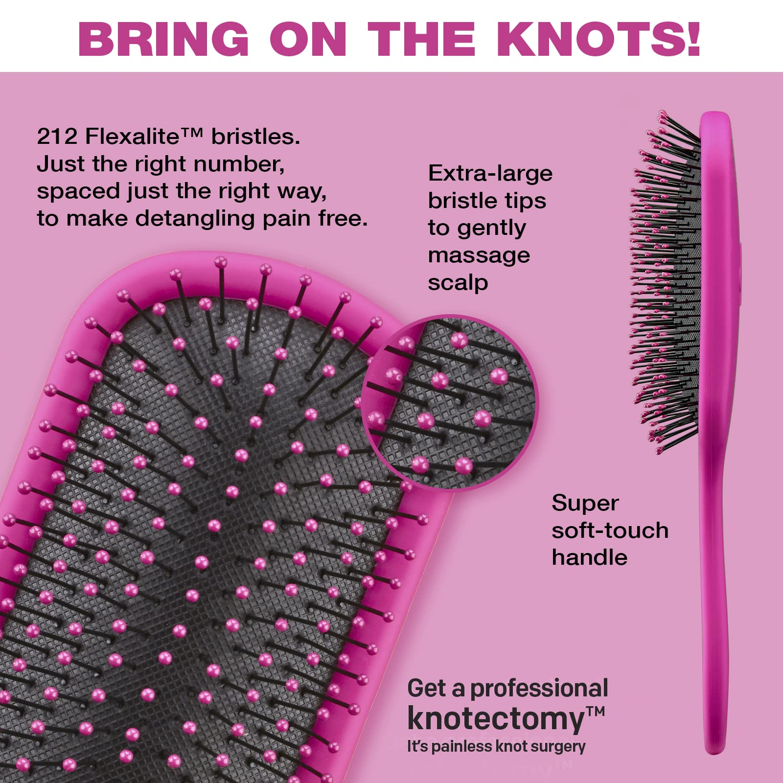 Knot Dr. de Conair détache sans tiraillement même les nœuds épais.