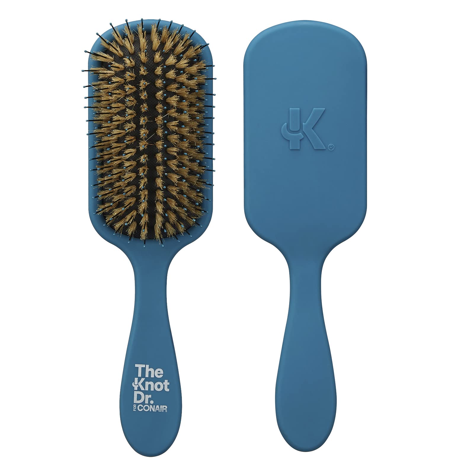 Brosse Knot Dr. de Conair démêlant les nœuds sur cheveux mouillés ou secs.