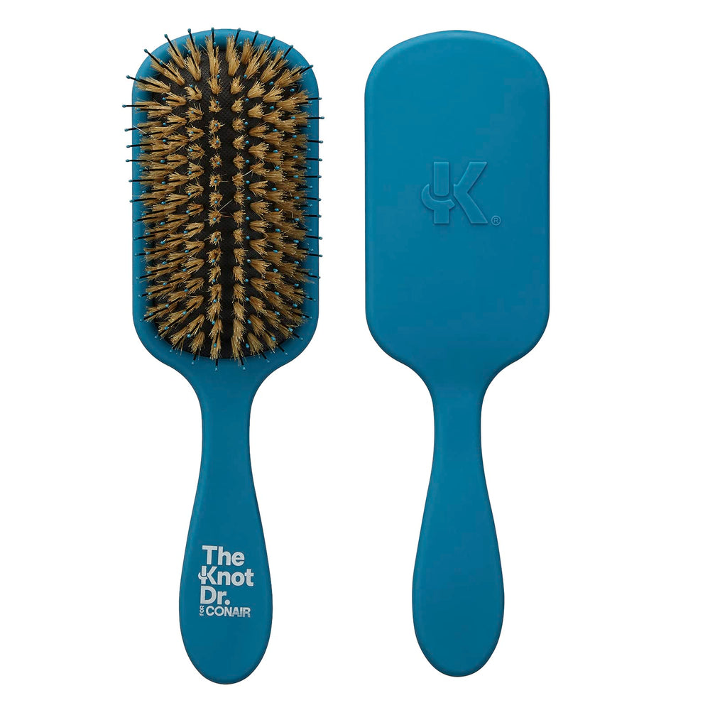 Brosse Knot Dr. de Conair démêlant les nœuds sur cheveux mouillés ou secs.