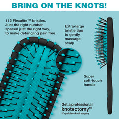 Knot Dr. Pro Mini – brosse démêlante pour cheveux secs, massage léger du cuir chevelu.