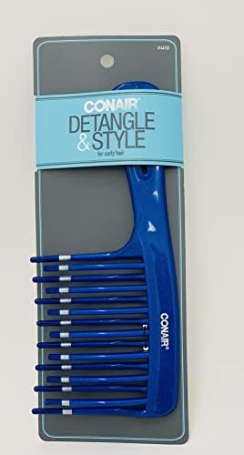 Dents larges du peigne Conair démêlent et lèvent les mèches pour plus de définition.