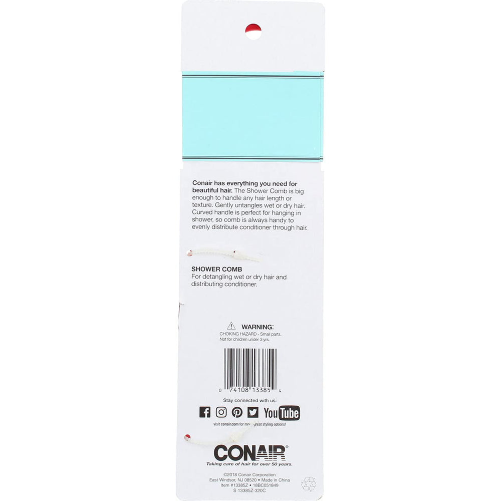 Conair peigne-douche distribution uniforme du soin capillaire.