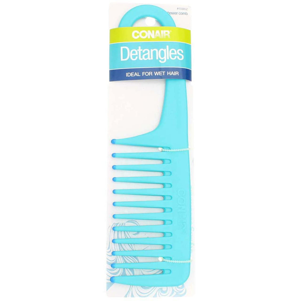 Conair peigne-douche ergonomique, démêlage rapide des cheveux mouillés.