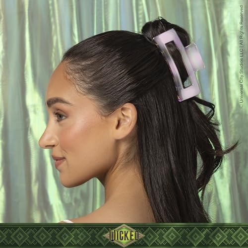 Gros scrunchie imprimé Glinda avec satin rose, douceur et volume.