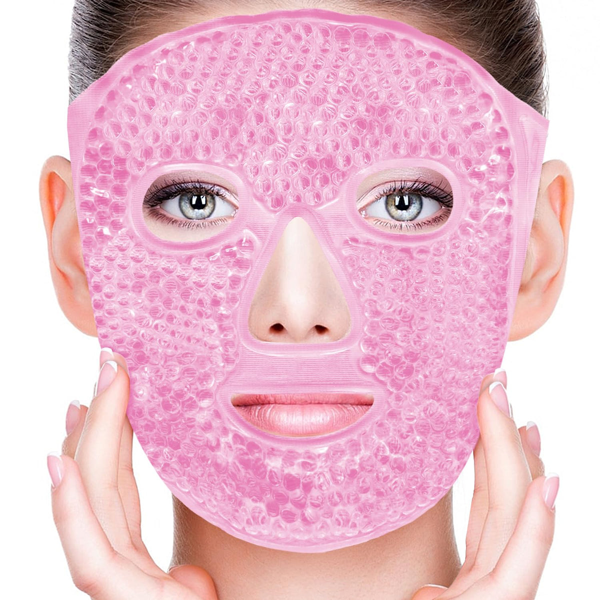 Masque CONBELLA froid-visage-yeux avec effet rafraîchissant.