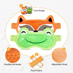Masque yeux CONBELLA double-face design offrant options froides ou chaudes.