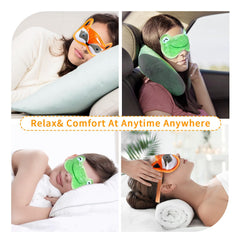 Masque yeux CONBELLA côté peluche doux pour contact peau agréable.
