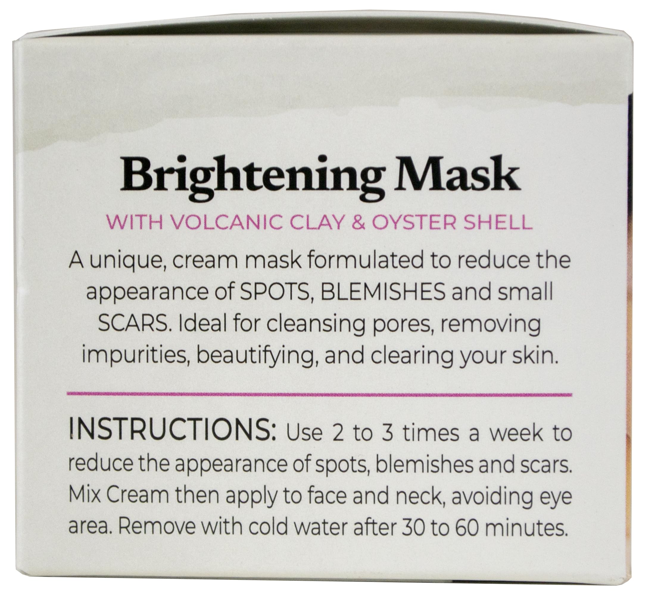 Texture veloutée du masque Concha Nacar prête à être appliquée.