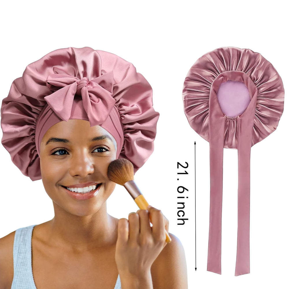 Confvrter bonnet soie protection cheveux friction: réduit les frottements nocturnes.