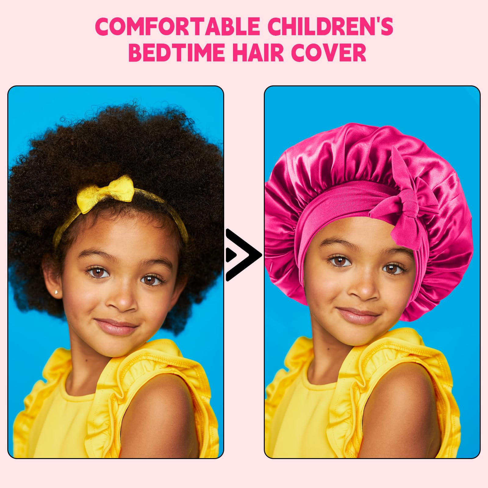 Ensemble pratique de 2 pièces Confvrter en satin rose pour enfants