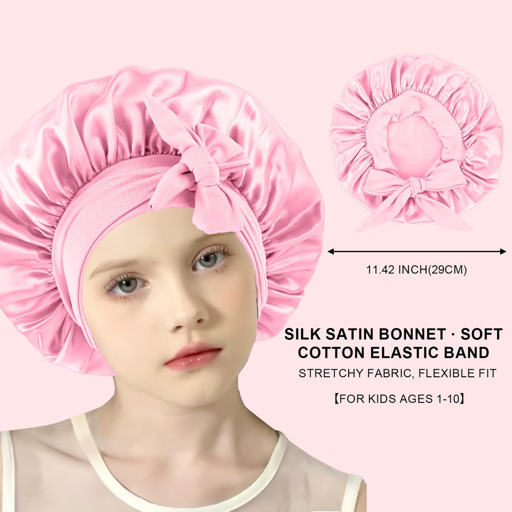 Lavage à la main recommandé pour les bonnets Confvrter en satin rose