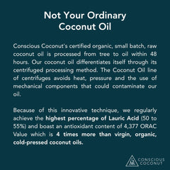 Conscious Coconut huile de coco – texture légère non grasse