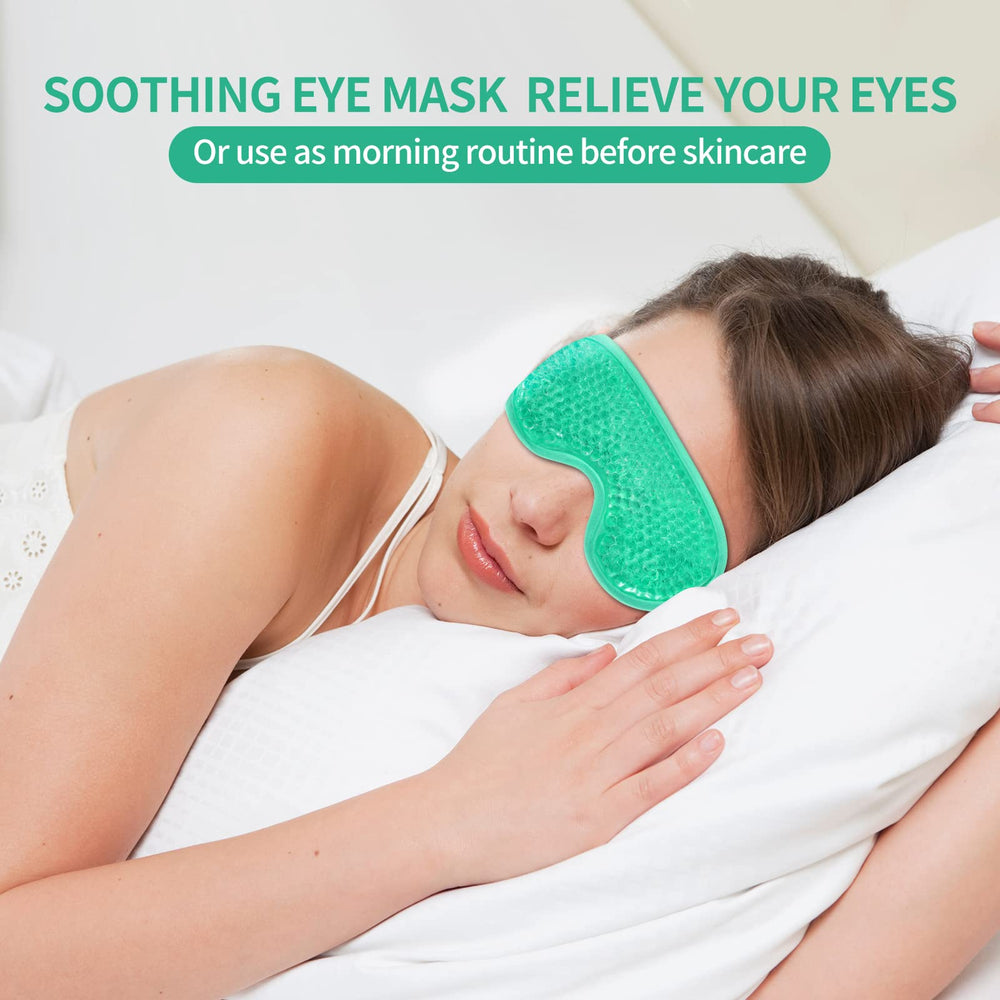 CONSGIJI masque yeux gel-doux: tissu doux pour un port confortable.