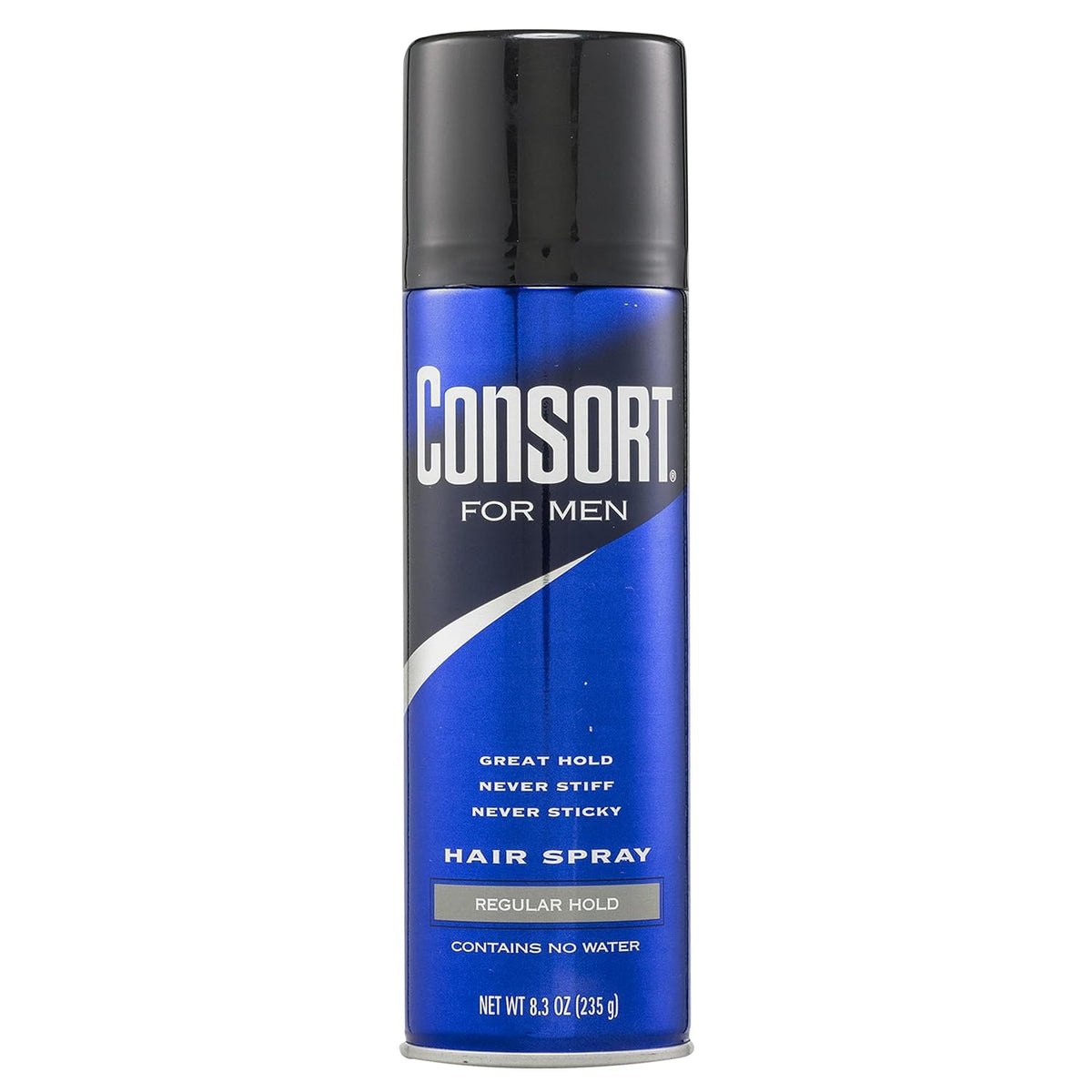 Consort Pour Hommes – spray-cheveux tenue reguliere, allure naturelle.