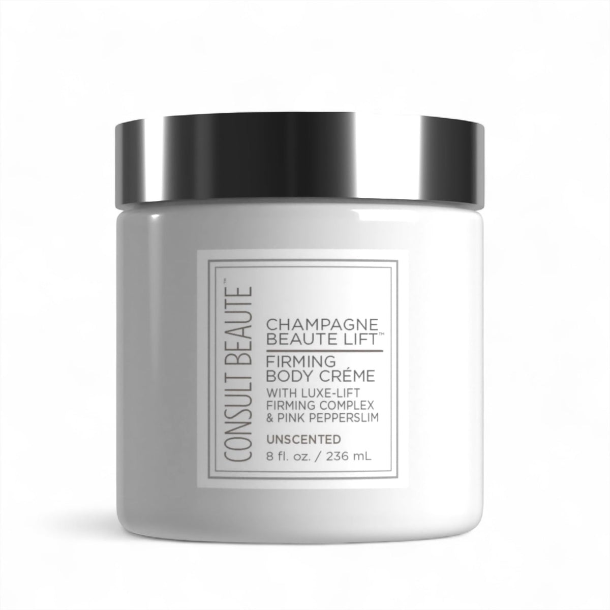 Consult Beaute Crème Corps Champagne Lift, bouteille: hydratation profonde pour une peau lisse.
