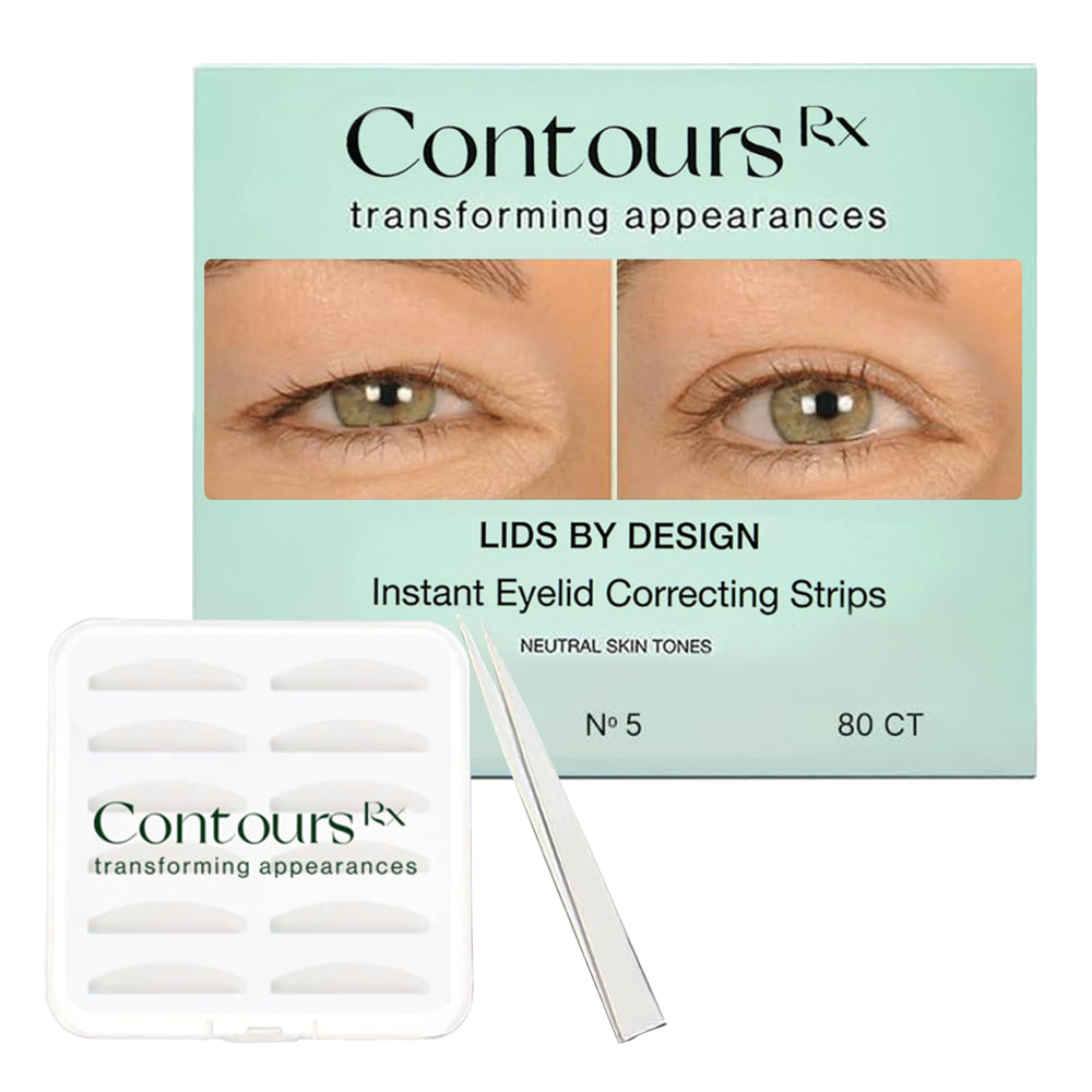 Contours Rx Lids by Design – boîte de 80 bandes paupières prêt à l’emploi pour lift discret toute la journée.