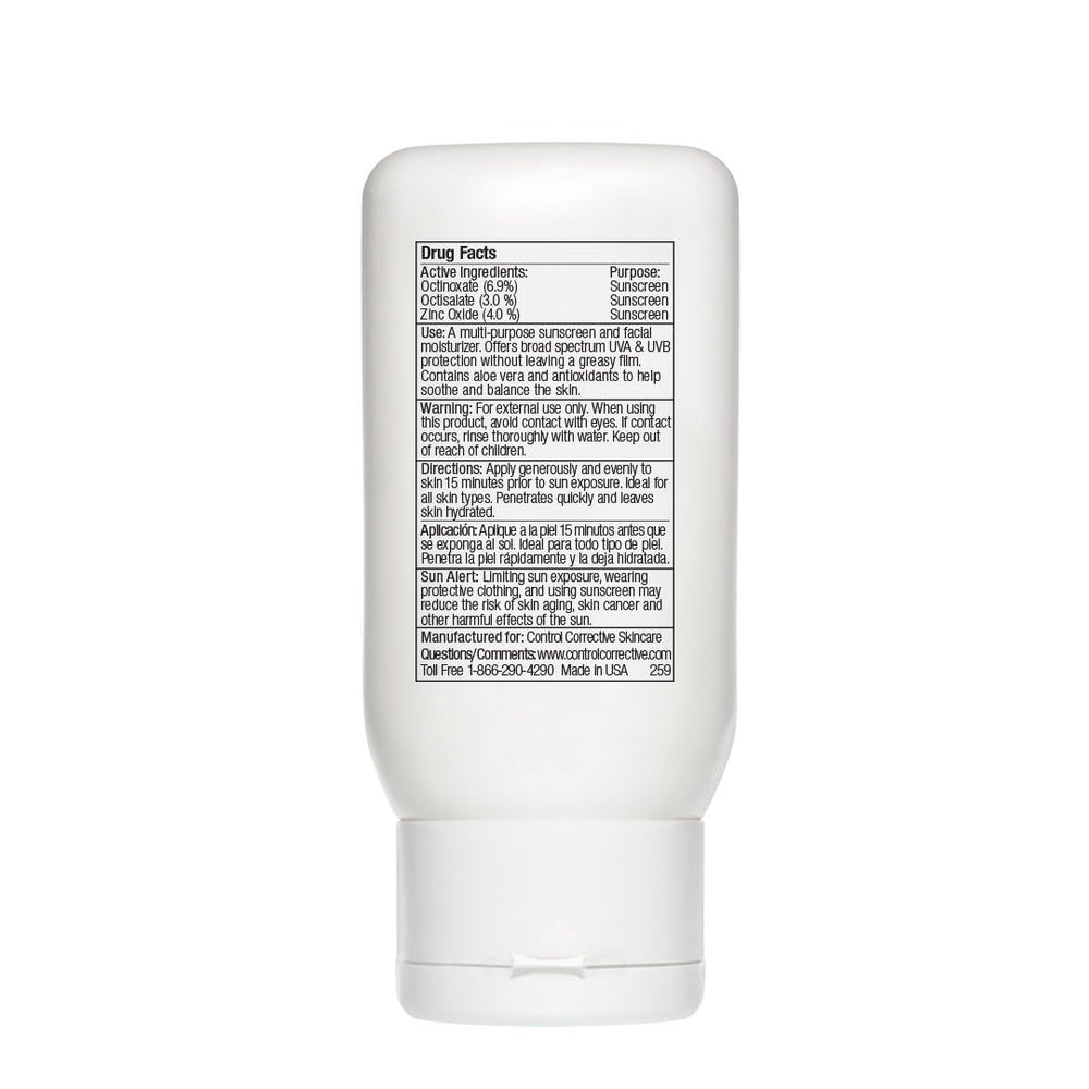CONTROL CORRECTIVE texture soyeuse non grasse pour peau sans pores bouchés.