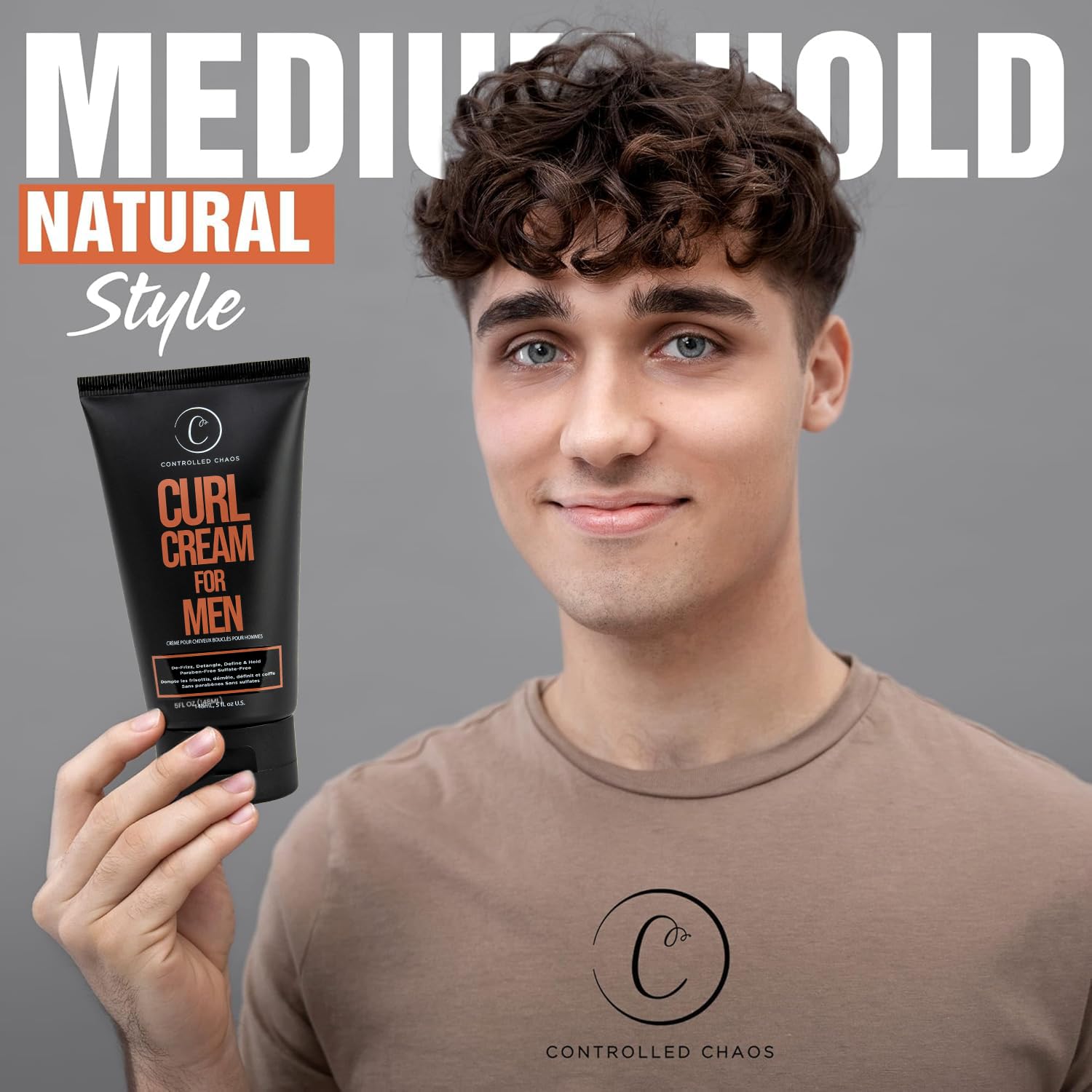Crème pour cheveux ondulés Controlled Chaos, lissage des ondulations et hydratation.