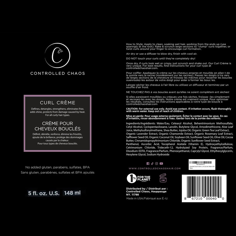 Parfum agréable et hydratation durable avec Controlled Chaos.