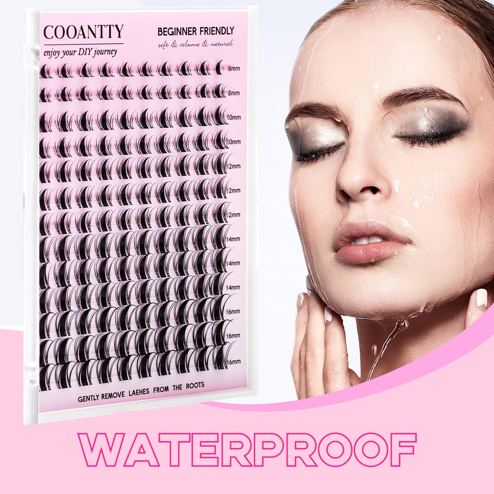 Cooantty Fairy Lash Clusters Manga volume naturel et léger pour un regard aéré.