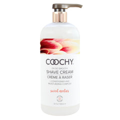 Coochy Crème de rasage – bouteille de 946 ml, hydratation durable pour un rasage doux.