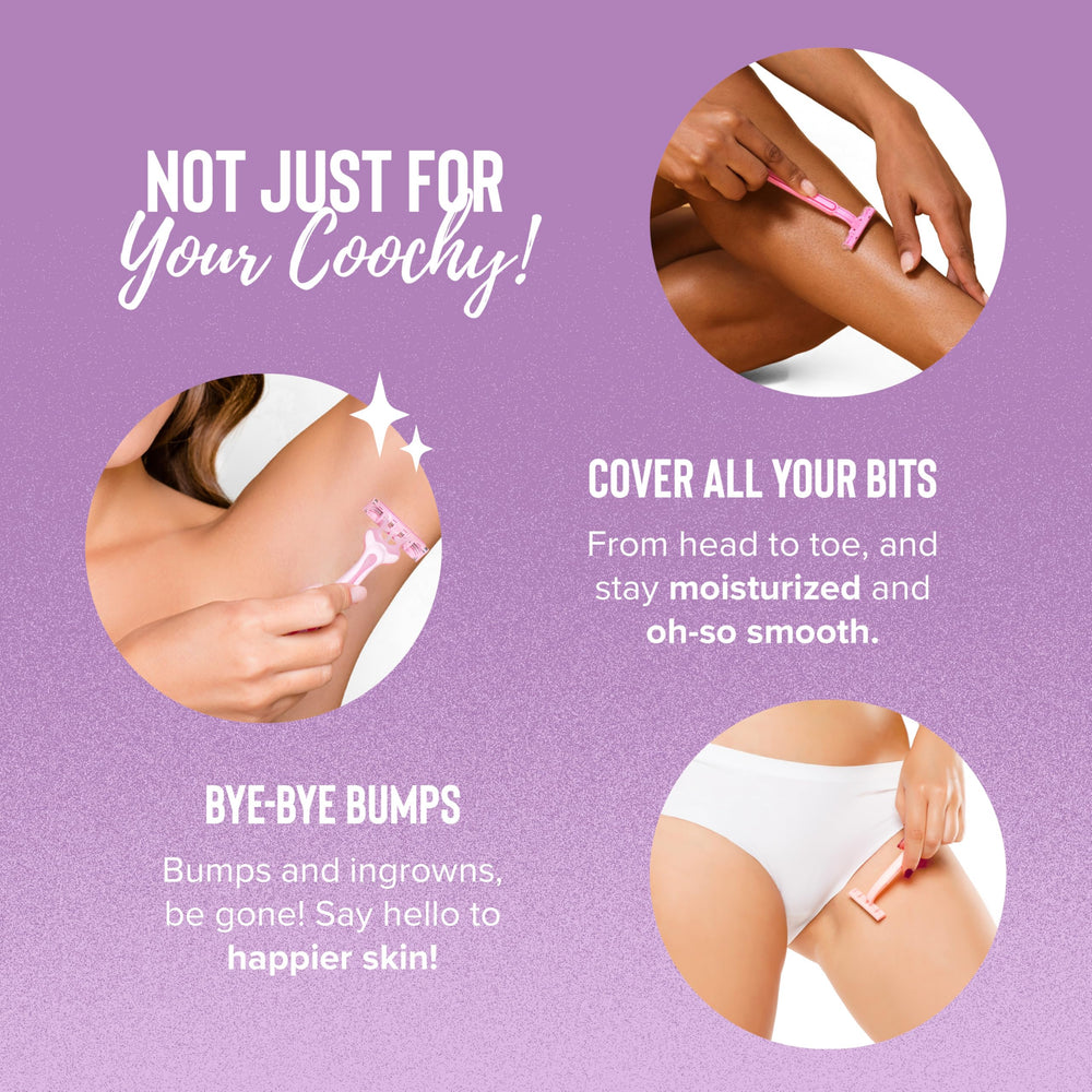 Application sur les jambes, rasage net et confortable.