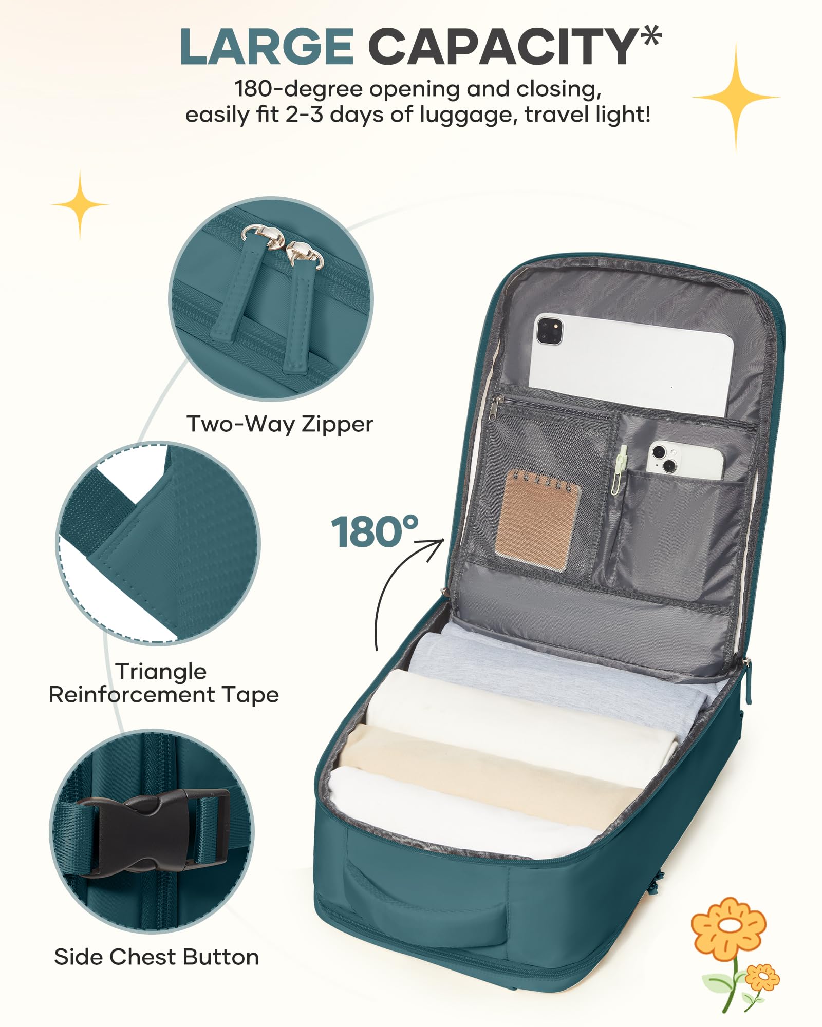 Confort du dos aéré du sac Coofay pour de longues journées.