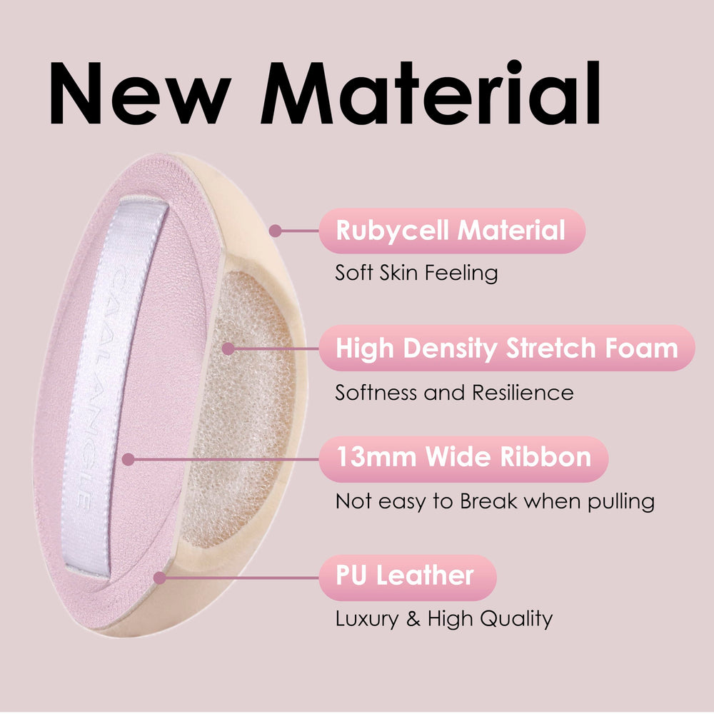 Éponge COOL-ANGLE rose pâle résiste à l'usage répété et peut être lavée pour une hygiène durable.