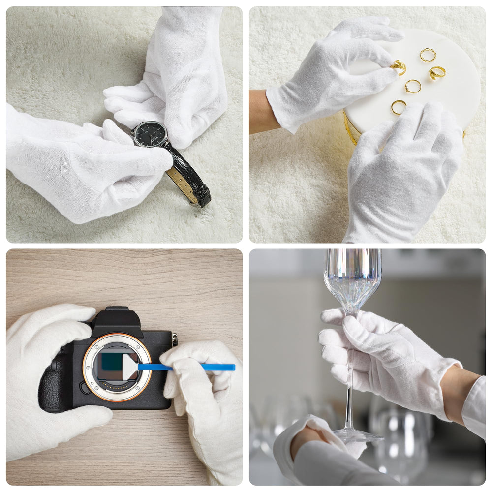 COOLJOB gants coton taille large, s'adaptent à la plupart des mains.