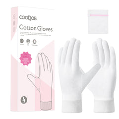 COOLJOB gants-coton-douceur-nuit: douceur nocturne pour les mains sèches.