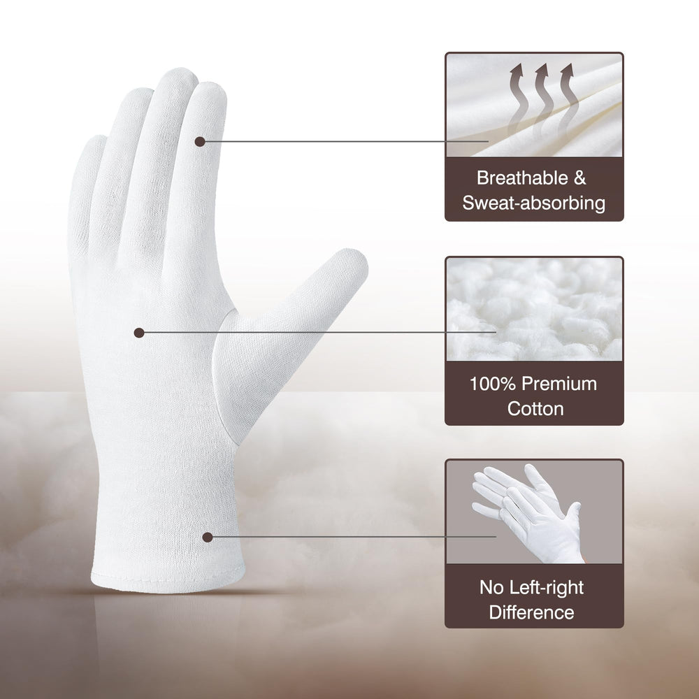 Gants COOLJOB coton, hydratation des mains pour un usage quotidien.