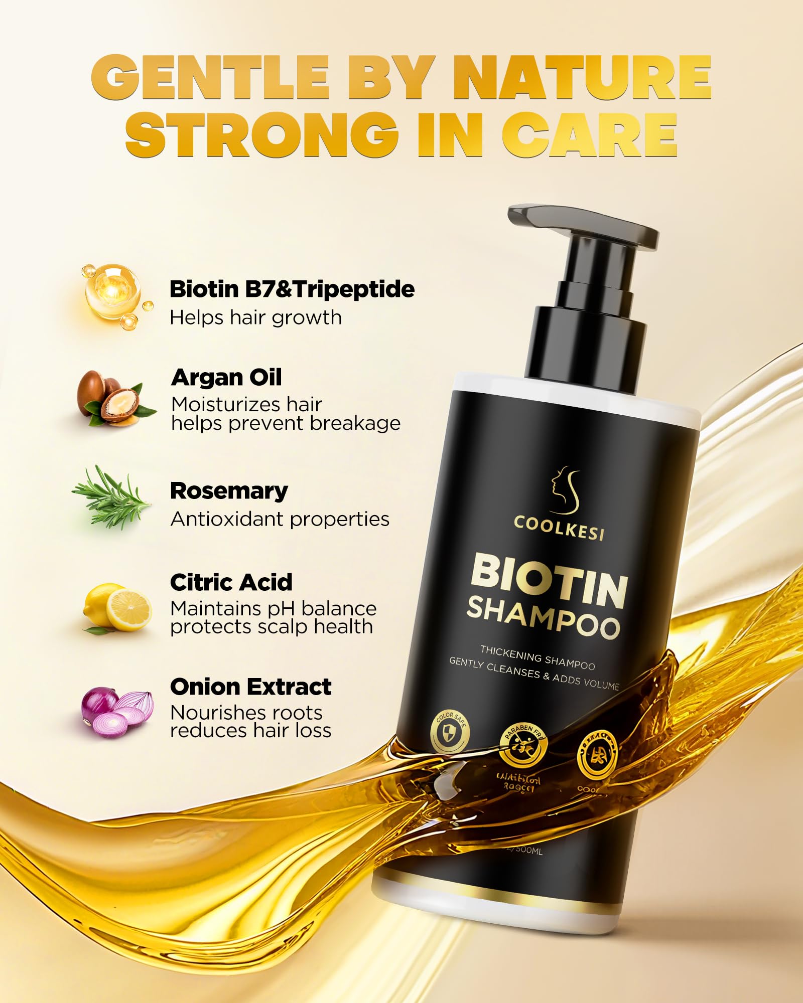 COOLKESI Clarifiant citron-romarin; purifie le cuir chevelu.