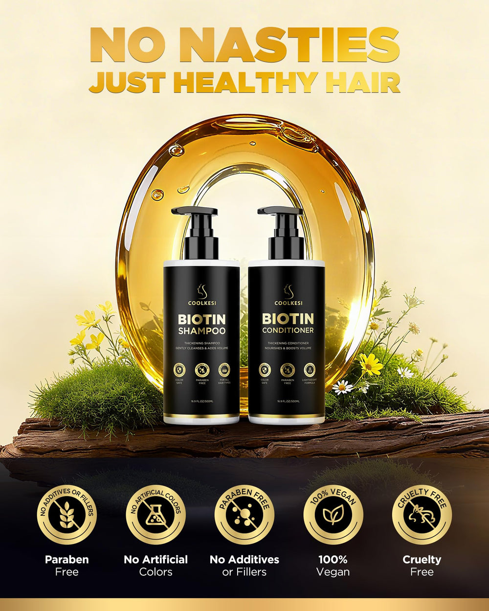 COOLKESI Coffret soin capillaire prêt à offrir.