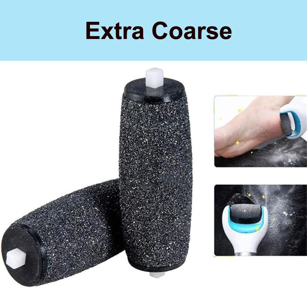 Rouleau COOMATEC d'exfoliation pour pieds, peau plus lisse.