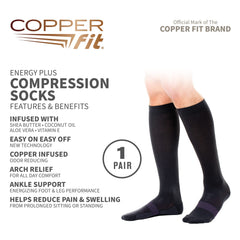 Copper Fit Energy Plus, soutien de l'arche pour un port quotidien agréable.