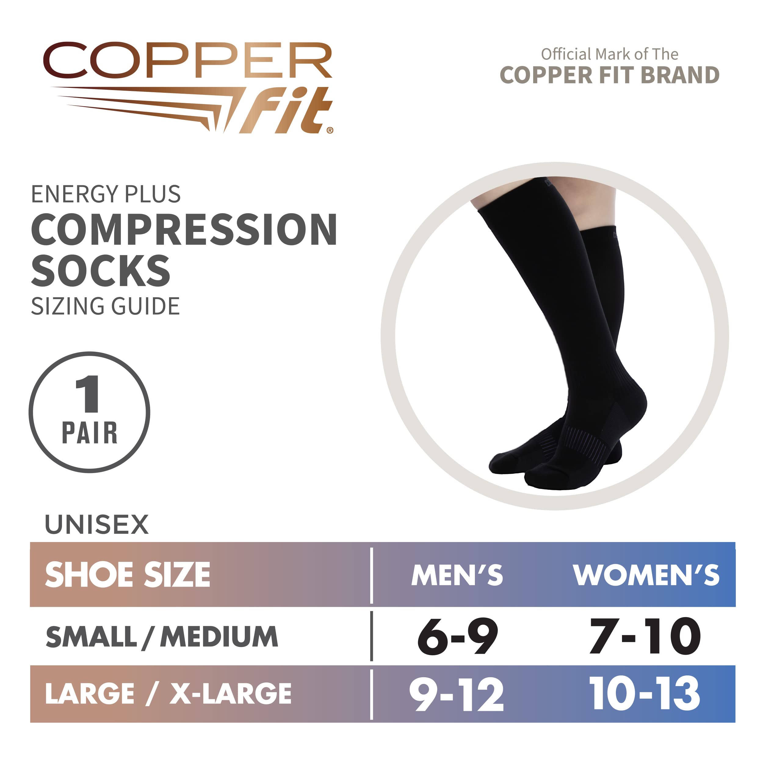 Copper Fit Energy Plus, noir, texture hydratante et douceur durable.