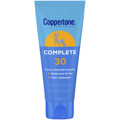 Coppertone Complete SPF 30 – bouteille 7 oz – protection quotidienne pour toute la famille.