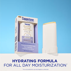 Coppertone Every Tone Stick visage hydratant avec céramides.