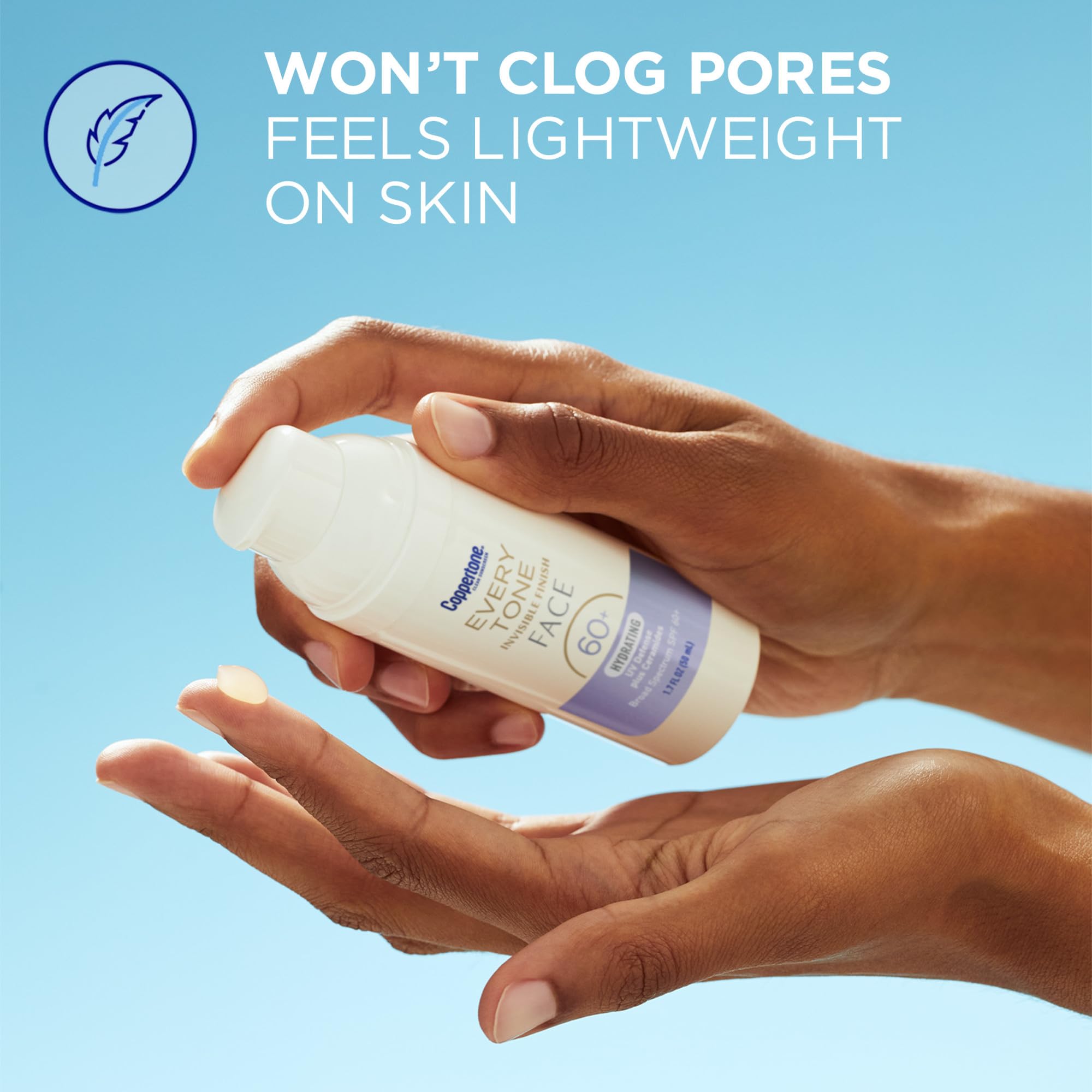 Coppertone Every Tone utilisé au quotidien sous maquillage sans traces blanches.