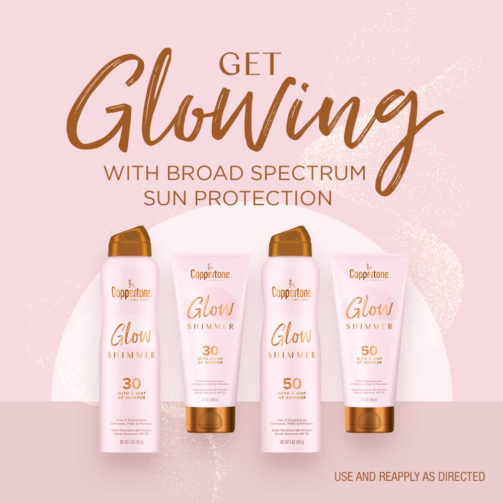Coppertone Glow: forme sans parabènes, sans PABA et sans oxybenzone.
