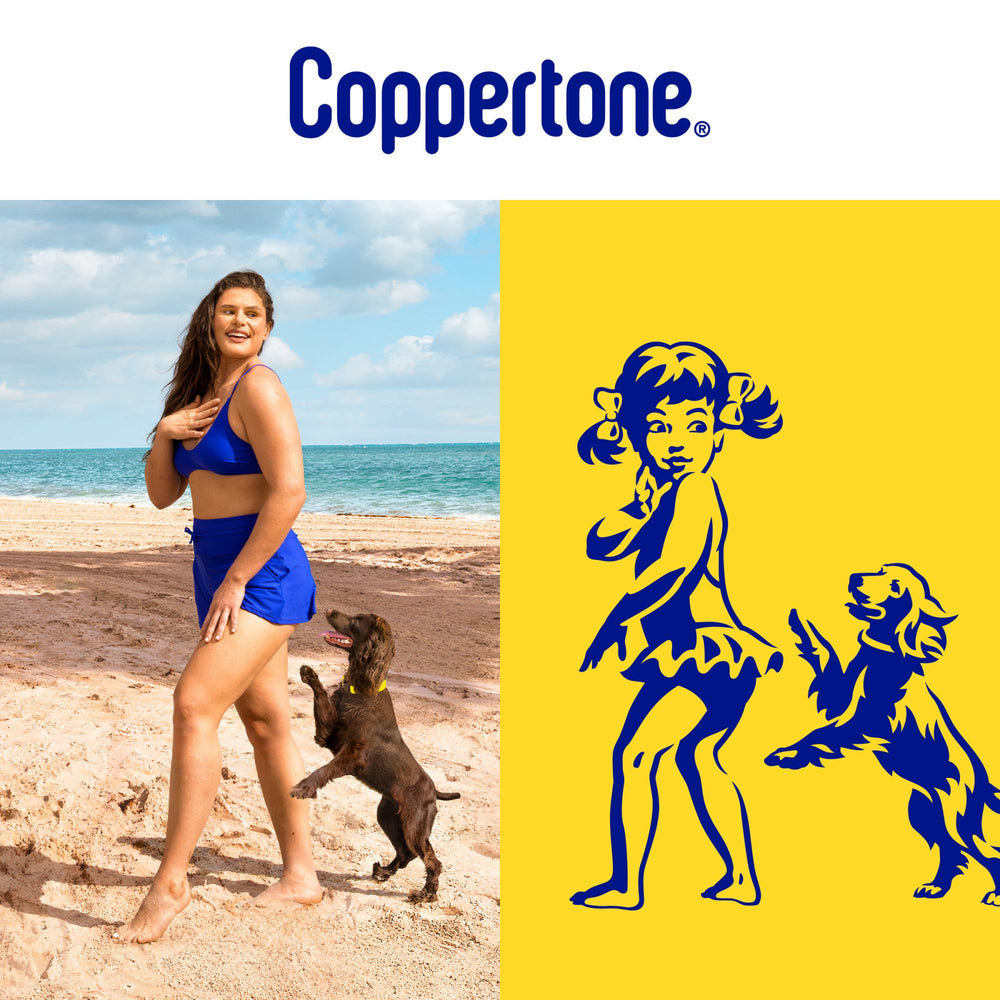Coppertone Sport Mineral SPF 50, application-active, protégez rapidement les zones exposées pendant le sport.