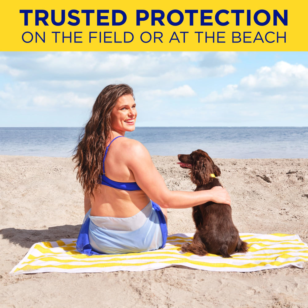 Coppertone Sport Mineral SPF 50, sans-oxybenzone-et-octinoxate, formule plus douce pour la peau.
