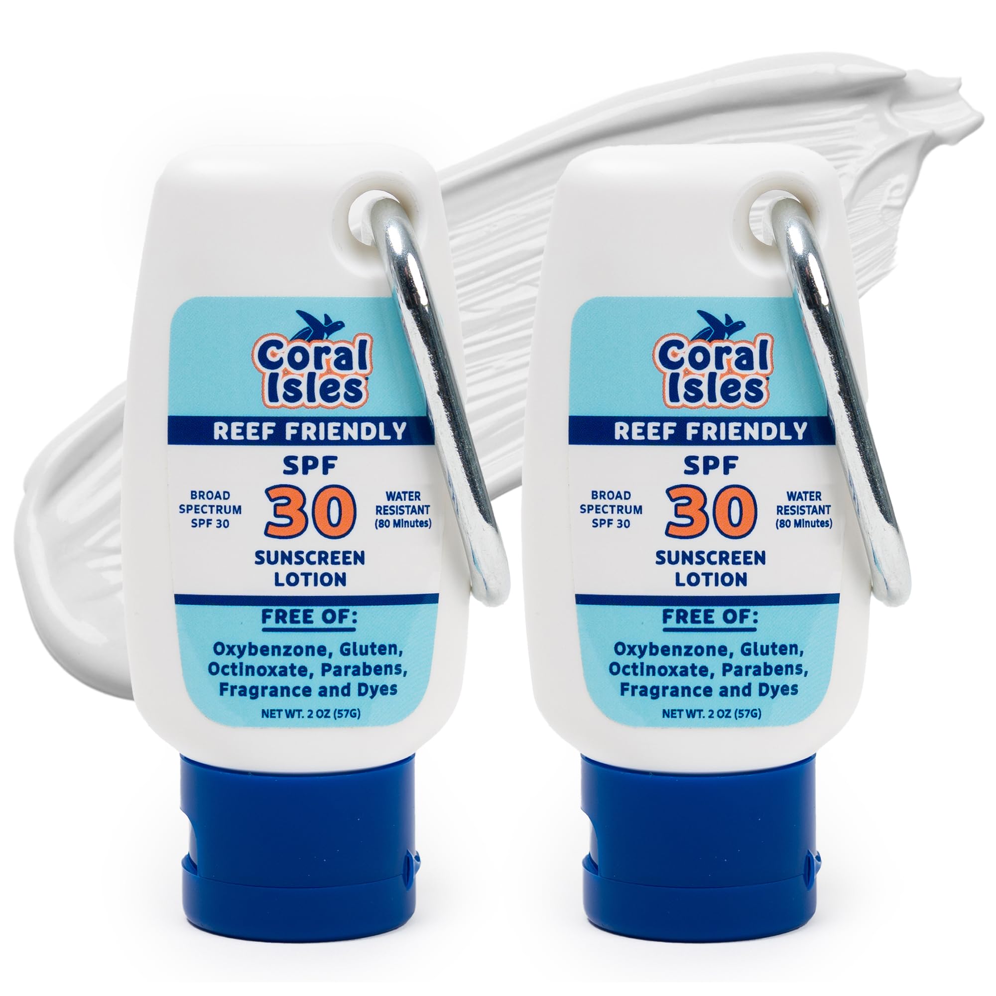 Coral Isles crème solaire SPF30 en bouteille, protection fiable lors des sorties plage.